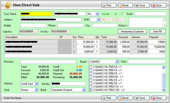 Lithium POS, Direct Sales